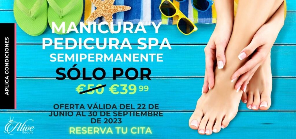 Oferta en manicura y pedicura SPA con esmalte semipermanente