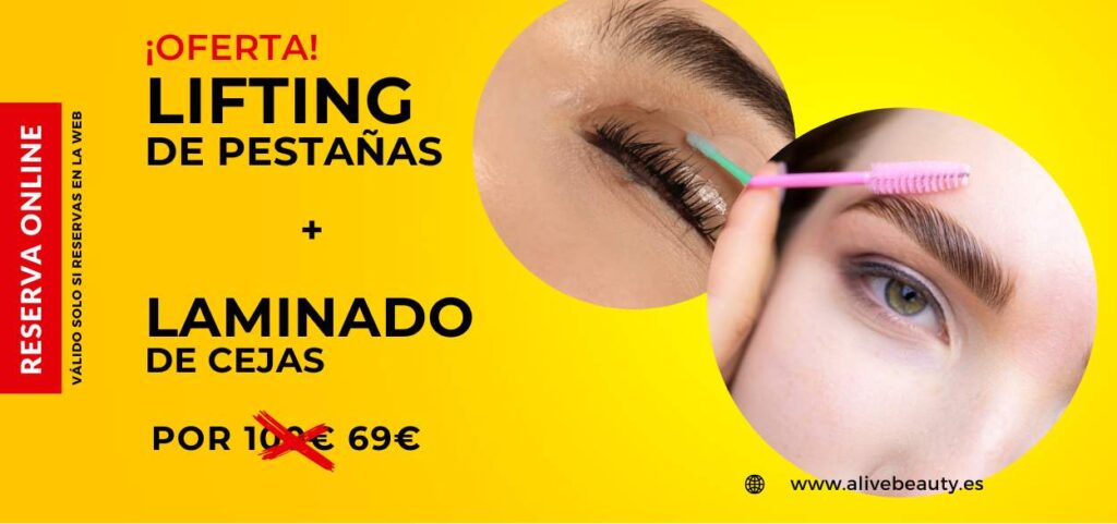 Oferta lifting y laminado de cejas