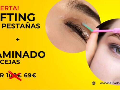 Lifting de pestañas + laminado de cejas por 69€